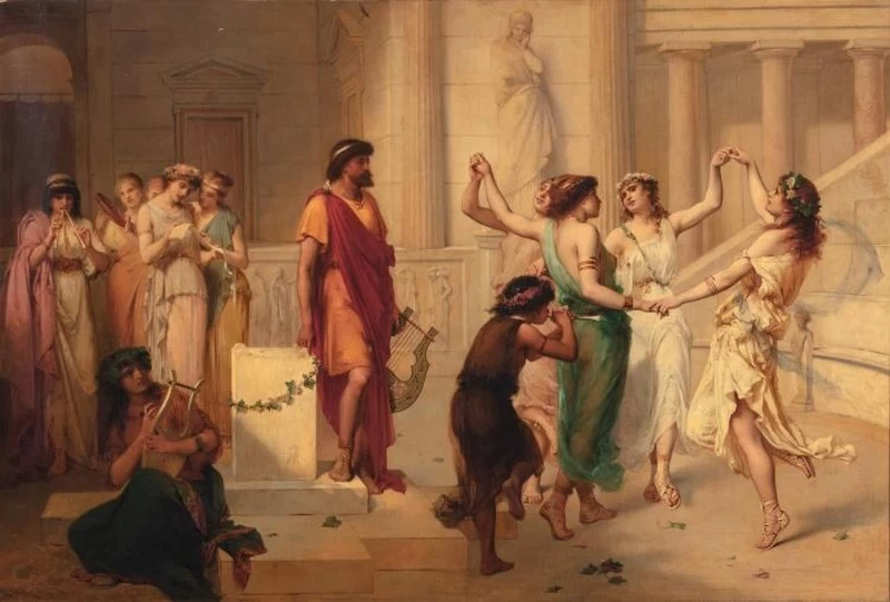 Pierre Olivier Joseph Coomans - Le nove muse, New, York Historical Society